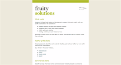 Desktop Screenshot of fruitysolutions.com