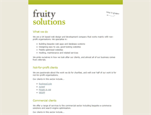 Tablet Screenshot of fruitysolutions.com